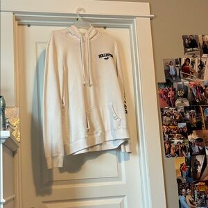 Hollister Off-White Hoodie with Logo